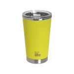 Yellow Coffee Thermos 370ml | Διαφανές Καπάκι