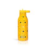 Dots In Yellow Thermos 550ml | Με Εσωτερικό Καλαμάκι