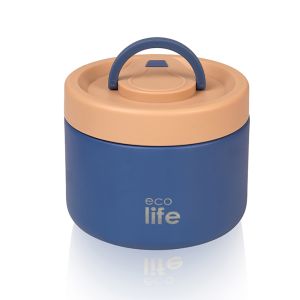 Στρογγυλό Θερμός Φαγητού 650ml | Μπλε