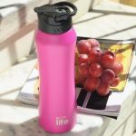 Pink Thermos 550ml | Eσωτερικό Καλαμάκι