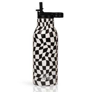 Black & White Thermos 550ml | Με Εσωτερικό Καλαμάκι